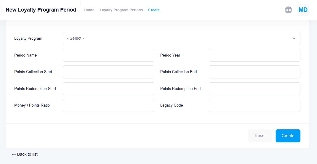 Loyalty program period
