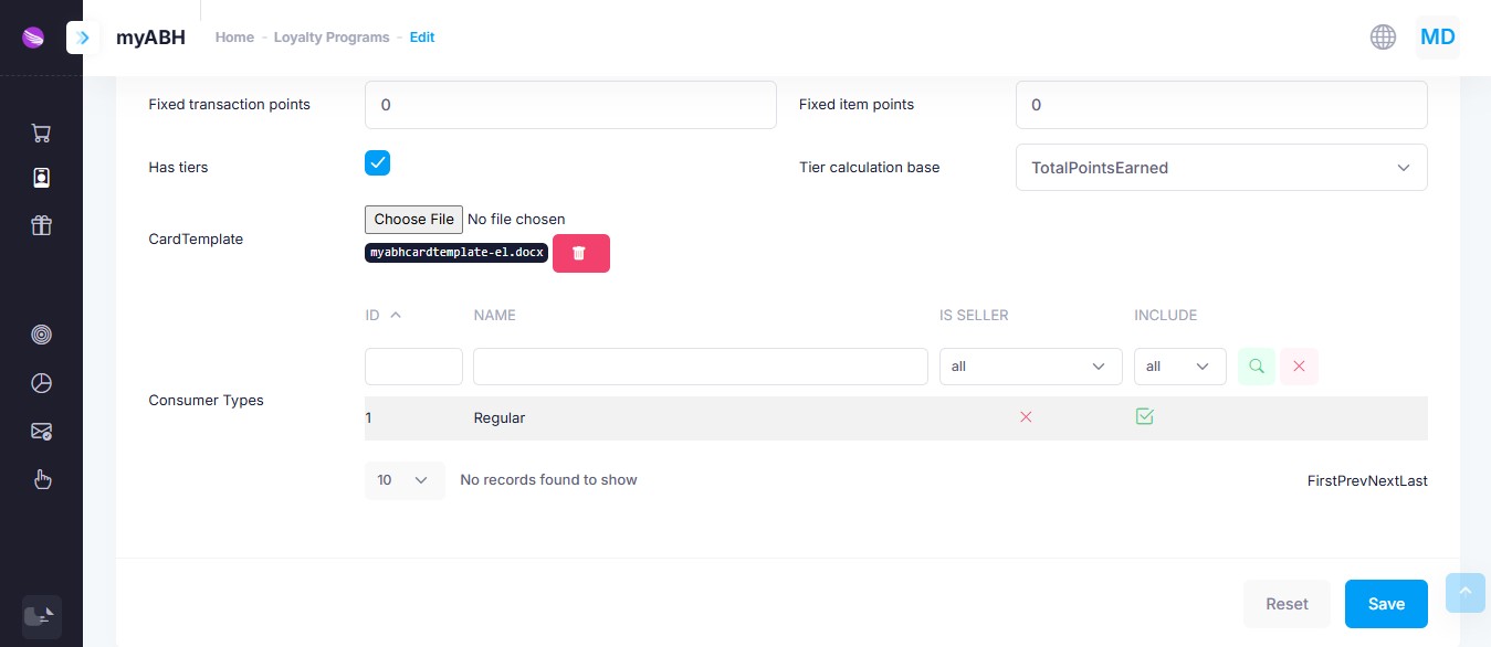 Loyalty Program Tiers